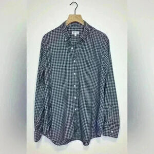 Peter Millar plaid button down shirt , sz XL